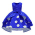 Girl's Wave Dot Vintage Dress Children's Princess Dress Dress